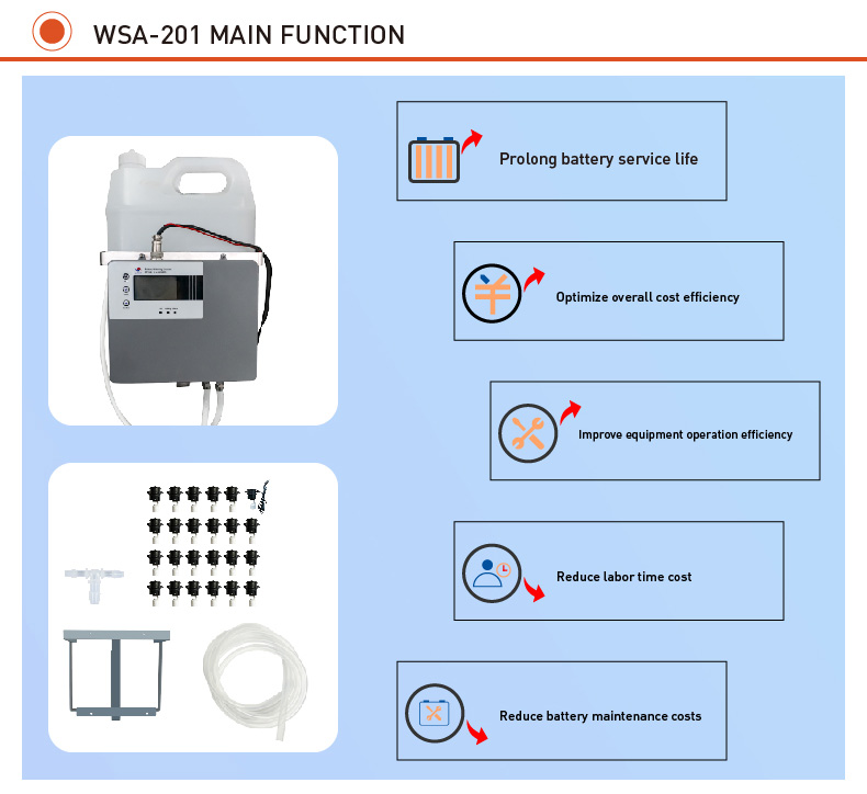 Battery semi-auto watering system