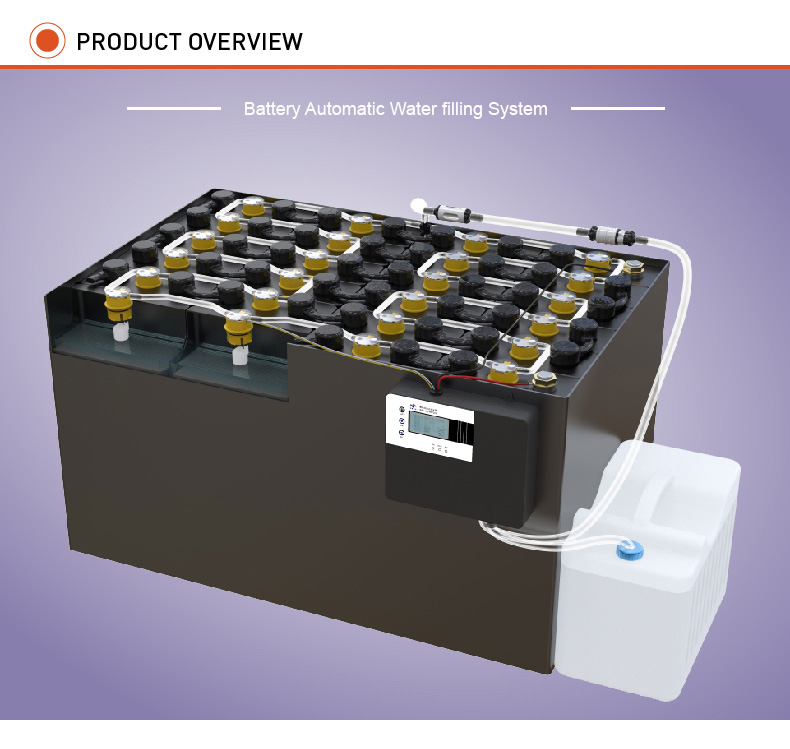 Battery watering system