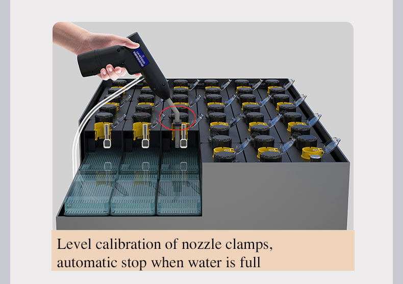 Lead acid battery water gun detailed operation tutorial