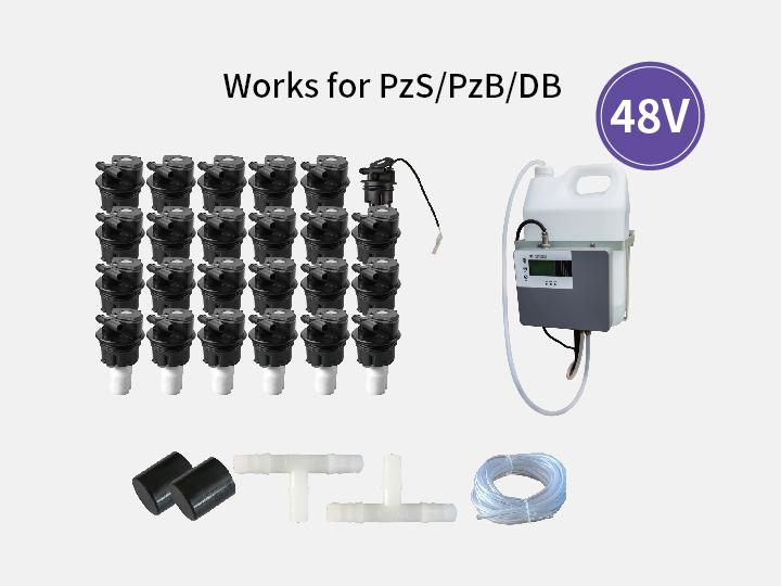 Battery watering system—48V