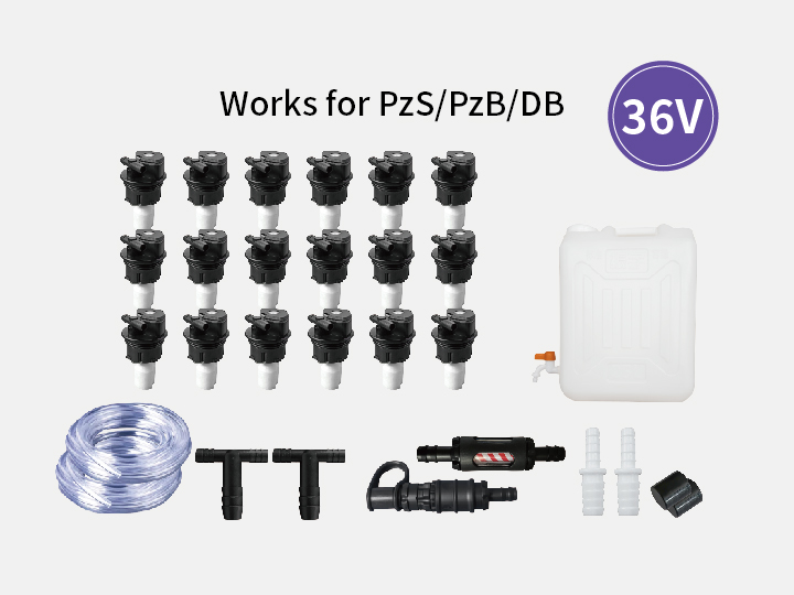 Battery semi-auto watering system—36V