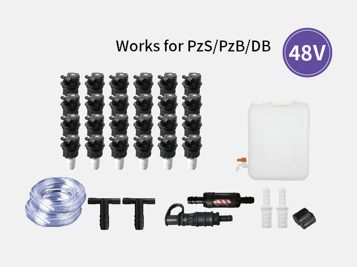 Battery semi-auto watering system—48V